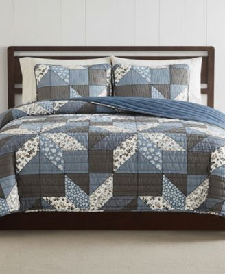 Jianna Patchwork Reversible 3-Pc. Quilt Sets, King