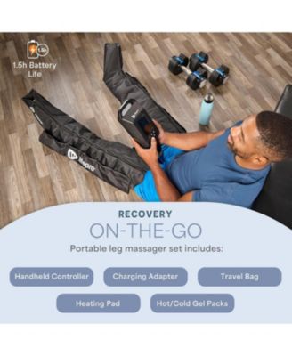 AXIS Pro Air Compression Leg Massager with Heat – 8-Chamber Full Leg Recovery System for Calf, Thigh & Foot – Air Compression Boots