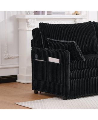 73" Convertible Sofa Bed with USB Ports