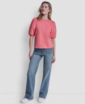 Women's Dome Studs Mini Sleeve T-Shirt