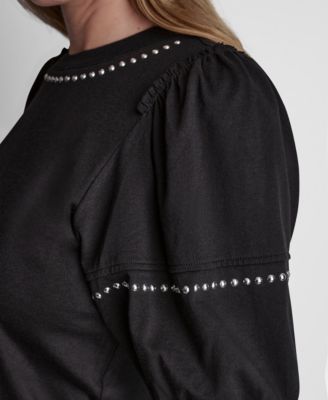 Women's Dome Studs Mini Sleeve T-Shirt