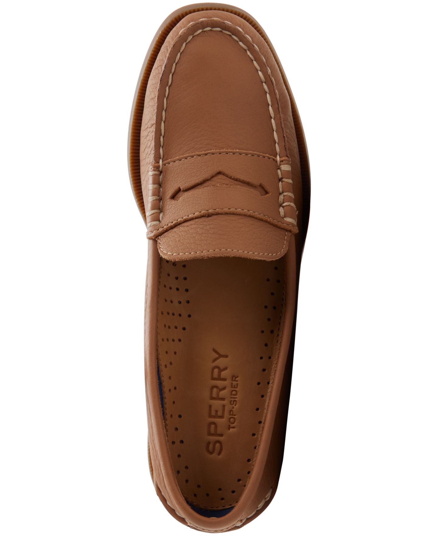 Женские туфли Sperry Authentic Slip-On, цвет: Рыжевато-коричневый гладкий — фото 4