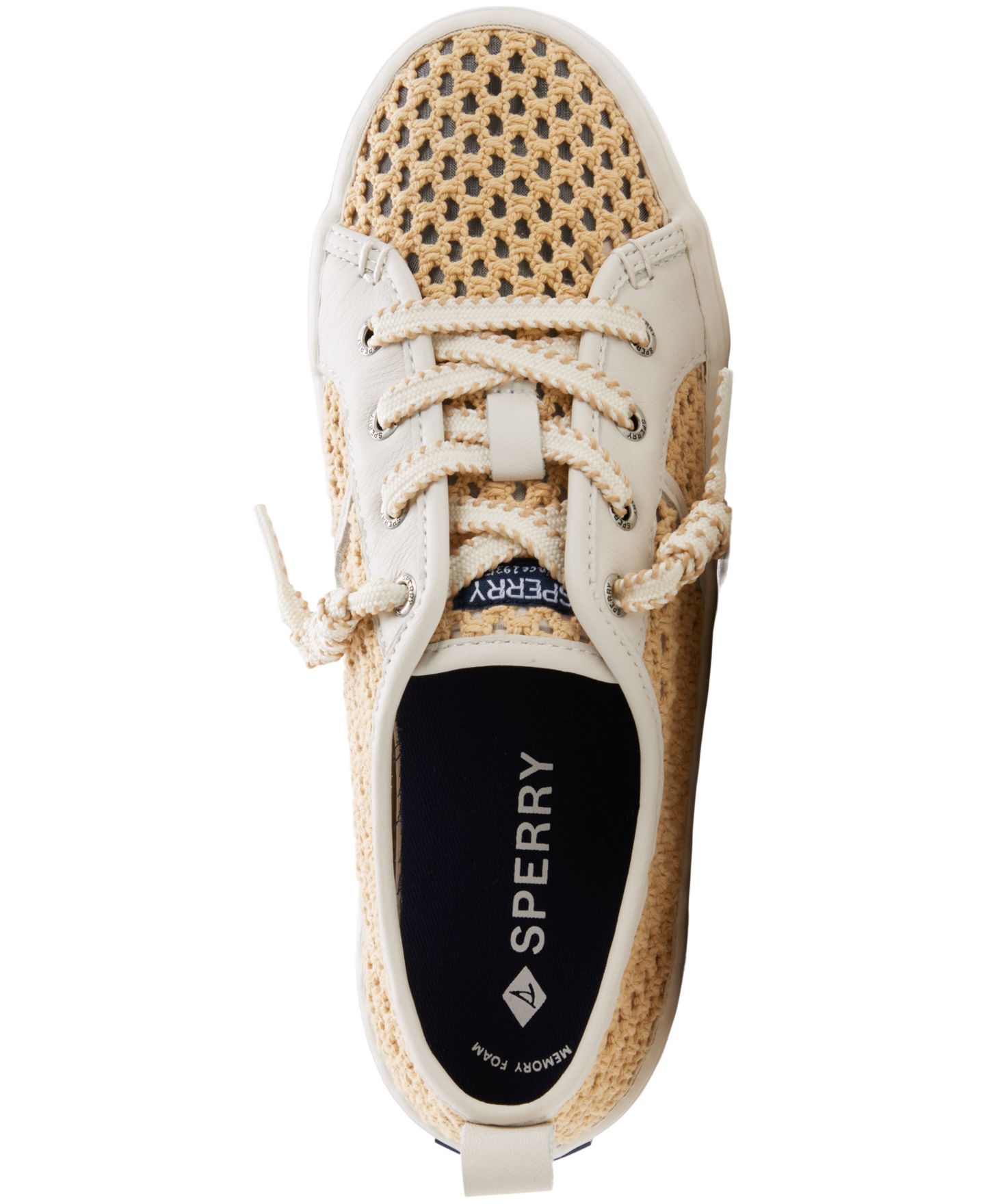 Женские кроссовки Sperry Crest Wave Lace-Up, цвет: Натуральный — фото 4