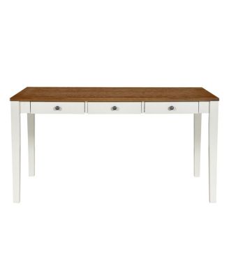 Mid-Century 6-Piece Wood Dining Set with Drawer, Chairs & Bench