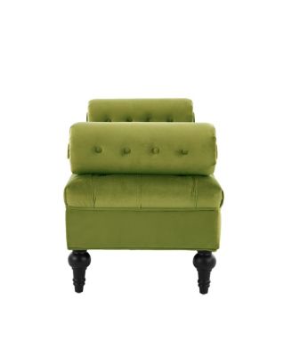  Elegant Tufted Bench with Two Pillows