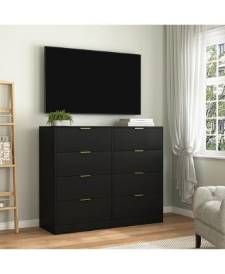 8-Drawer Dresser for Bedroom, Modern Wood Chest, Organizer for Living Room/Closet
