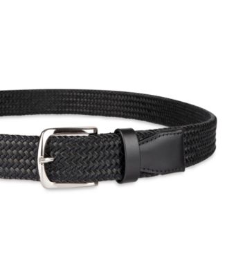 Men's Fully Adjustable Leather Braided Belt