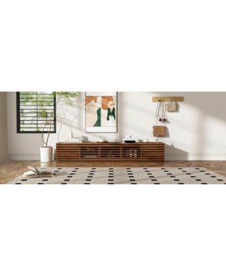  70" Modern TV Stand for TVs up to 80" with Cable Management & Soft-Closing Hinges