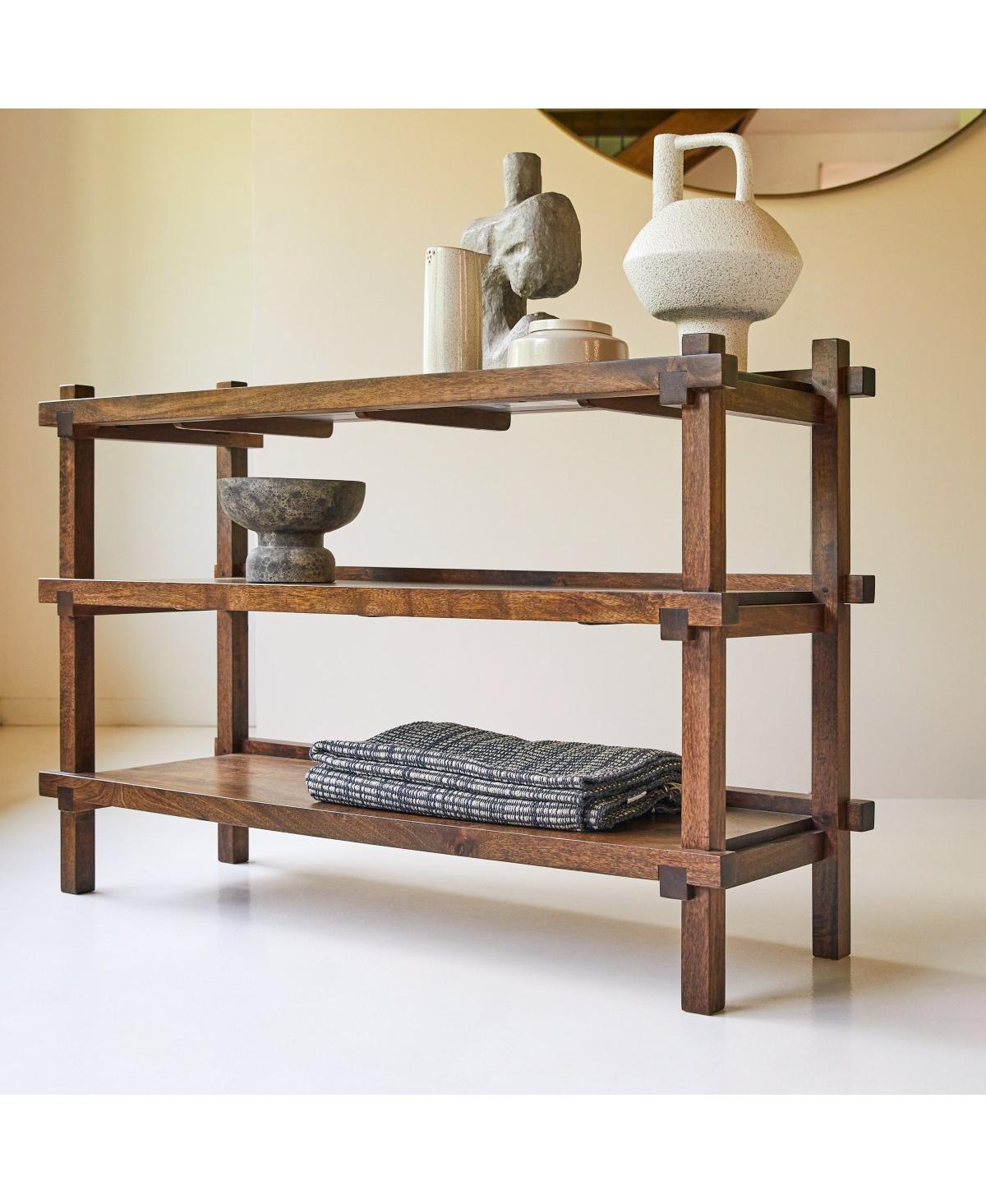 Tikamoon Arko bookcase in solid mango wood