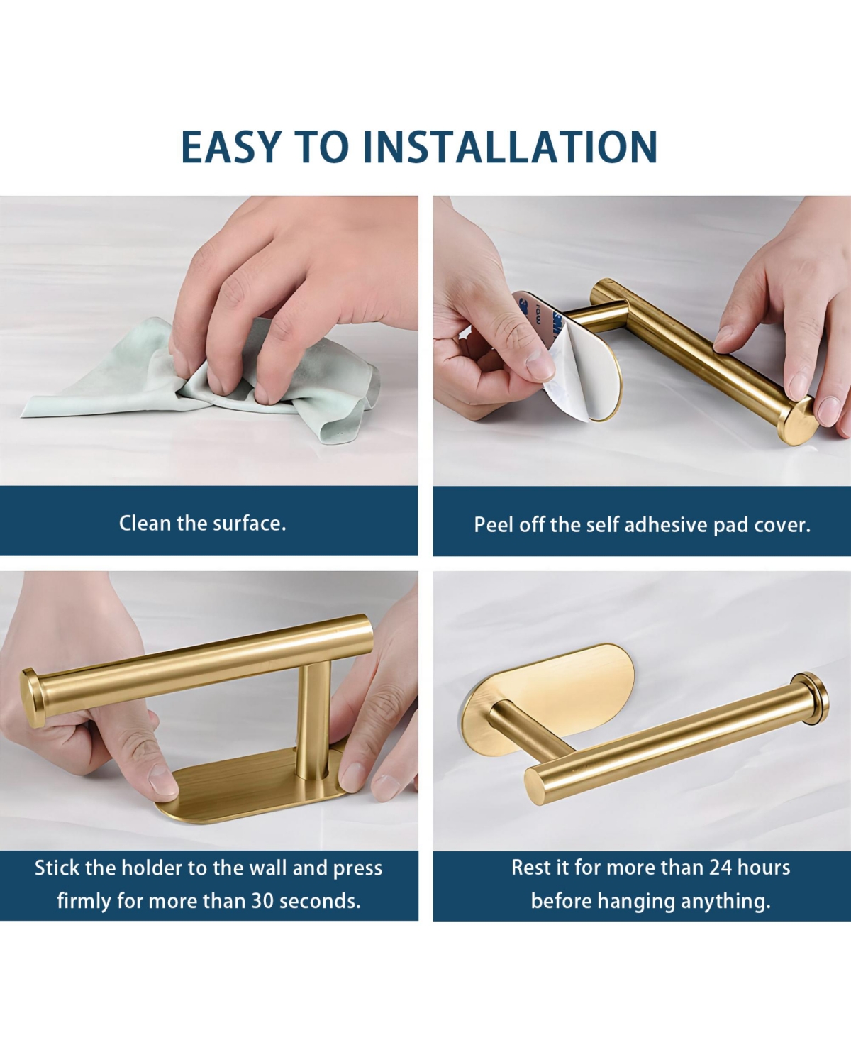 Rainsken Self Adhesive Toilet Paper Holder