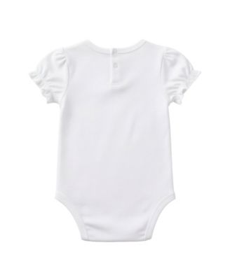 Baby Girls' Denim Jumper Dress & Bodysuit with Hairclip and Band, 2-Piece Set