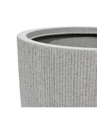 2-Piece Tapered Round Plastic Planters Set