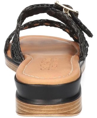 Women's Bar-Italy Slip-On Wedge Sandals