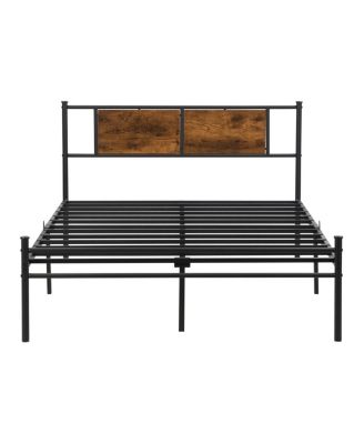 California King Bed Frames, Headboard with wood panel decoration