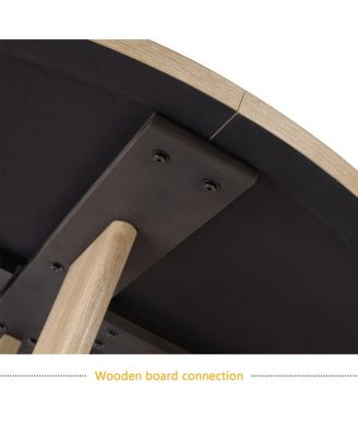 Modern Farmhouse 47.3" Round Dining Table for 4