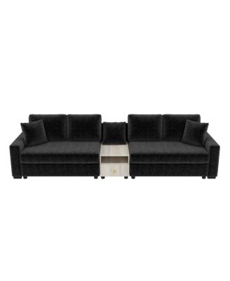 Modern Sofa Couch 127.9" Modular Upholstered with Storage