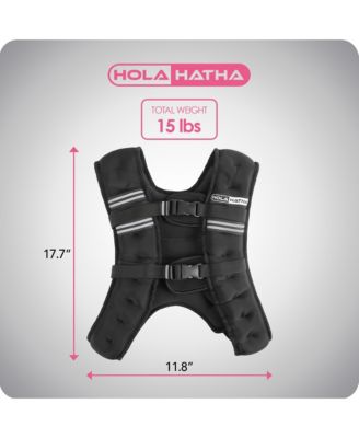 Weighted Vest for Running with Reflective Stripes and Elastic Straps