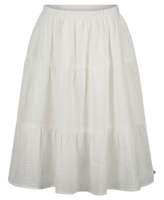 Girls' 7-16 Crinkle Knit Tiered Skirt