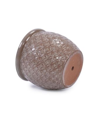 3 Pc Ceramic Handmade Glazed Planter Set