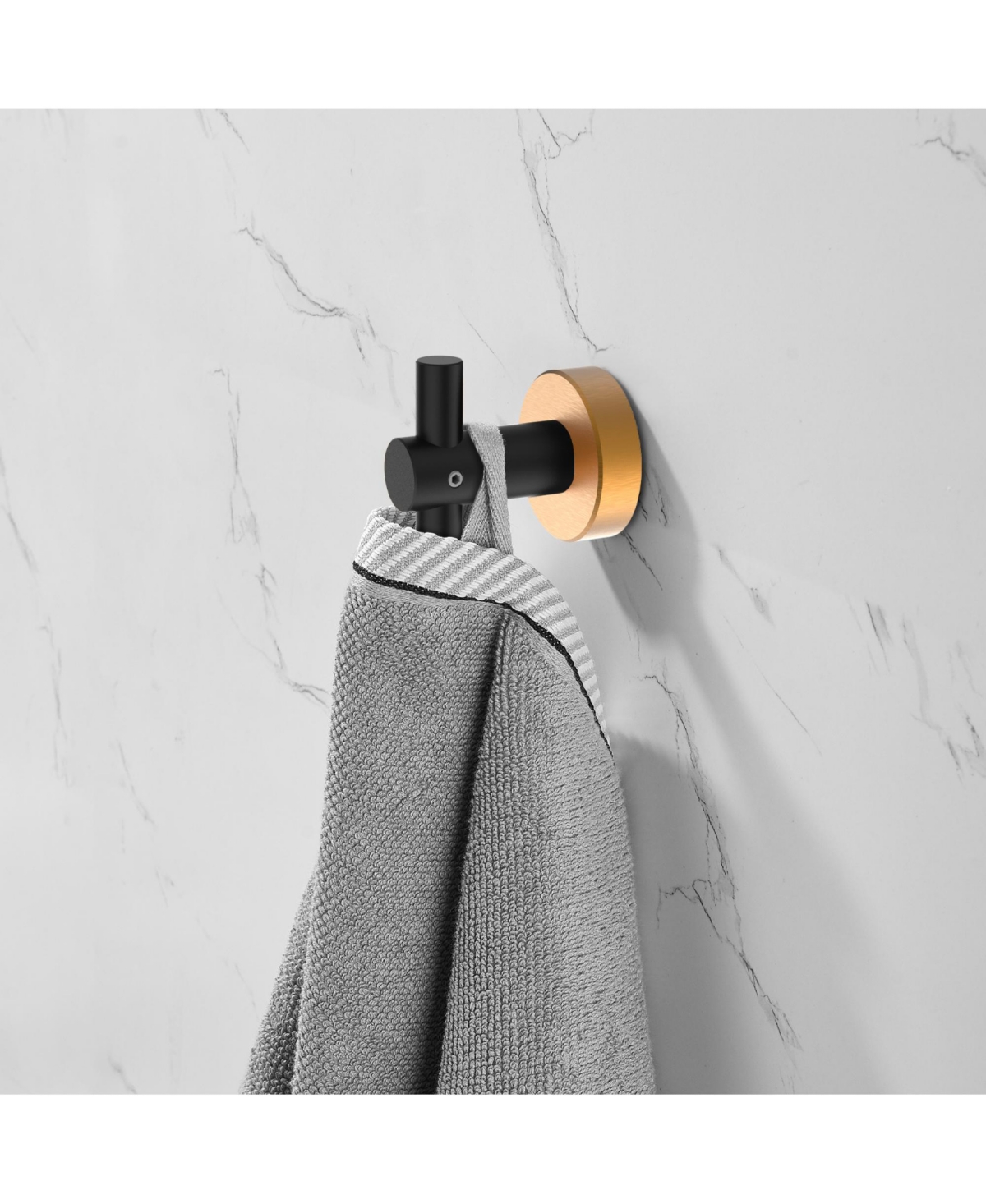 Rainsken 2-Pack Round Base Wall Hanging Hook, Stainless Steel Clothes Hook for Bathroom, Kitchen and Bedroom