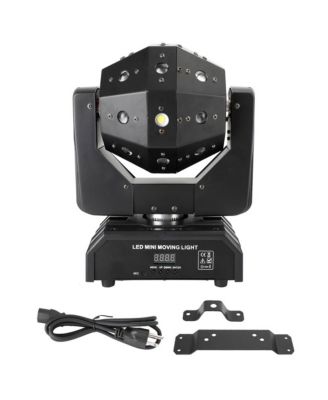 120W RGBW LED Moving Head Stage Light with Laser, Strobe, DMX512 and Sound Control