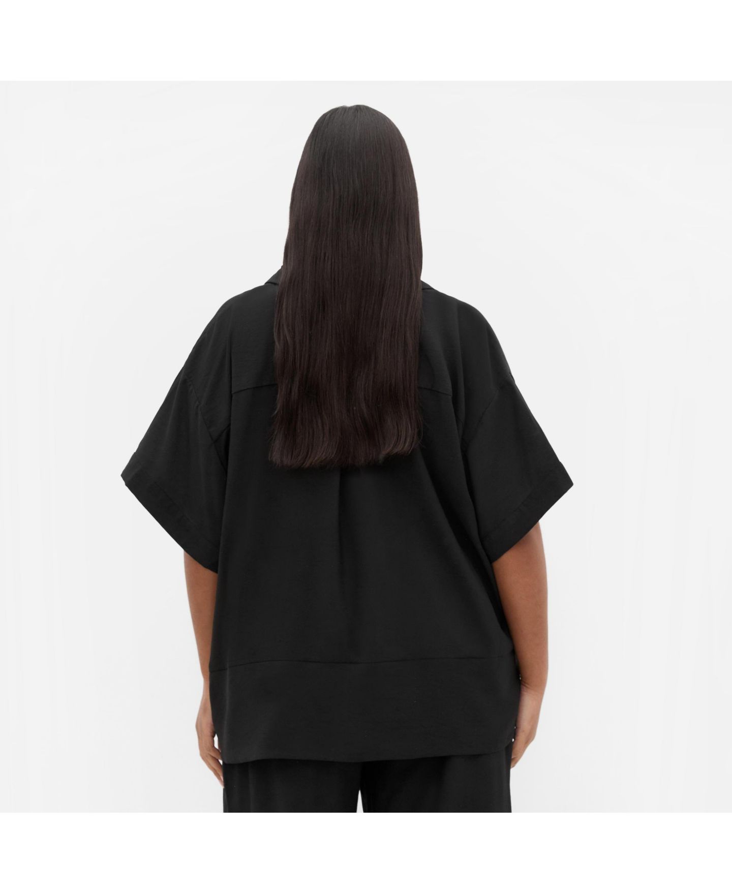 Женская рубашка CITY CHIC Kalea Tie Front, цвет: Чёрный — фото 2