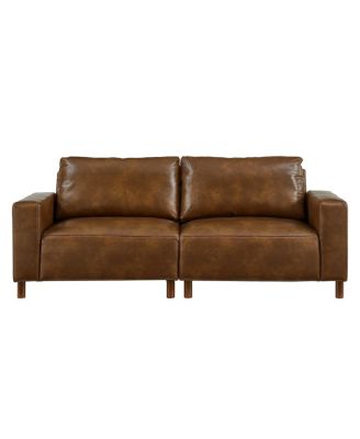 78.5" Big Loveseat for Living Room, Apartment, Faux Leather PU Couch