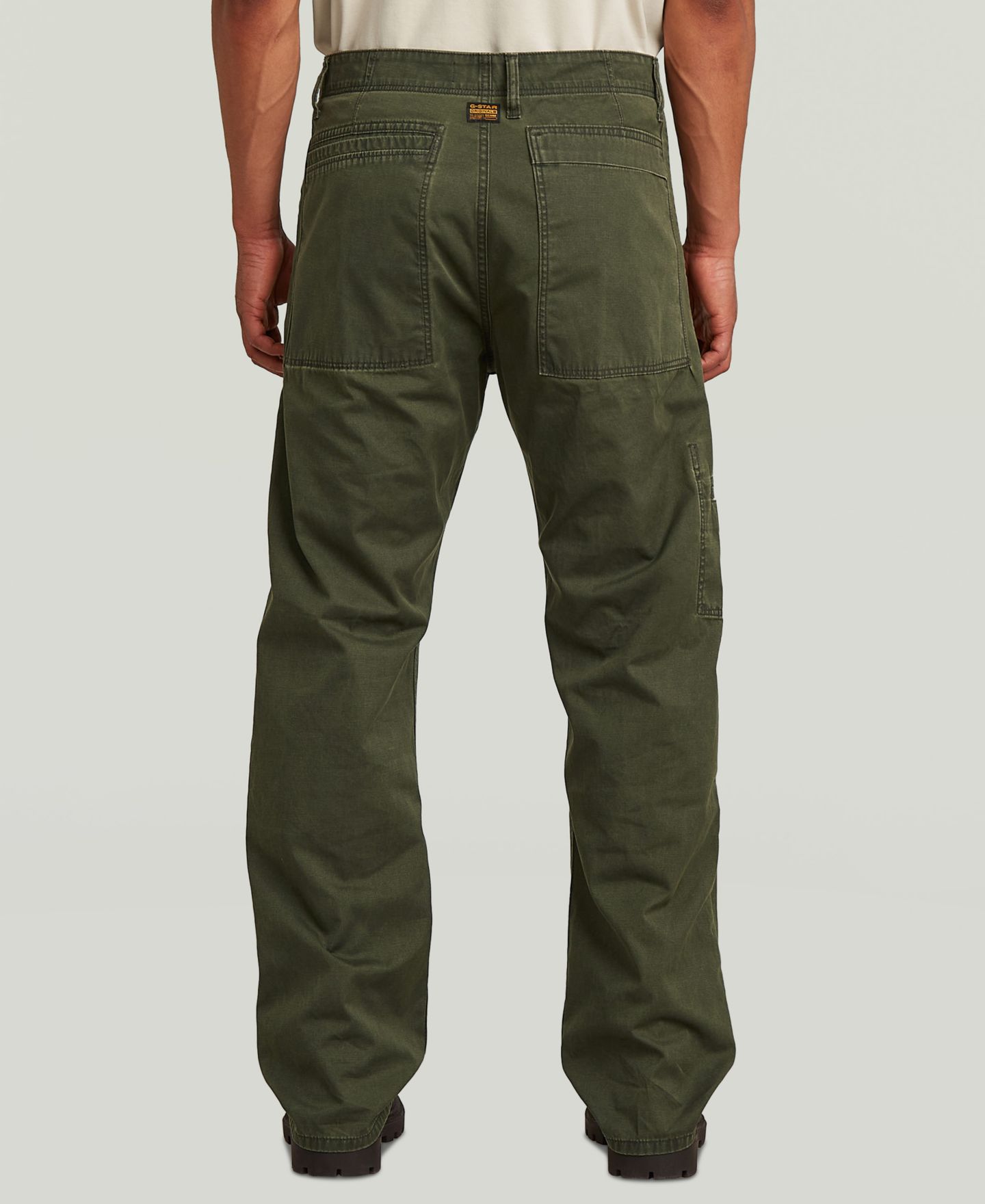 Мужские брюки G-Star Raw Reversible Relaxed Straight Chino, цвет: Оливковый — фото 5