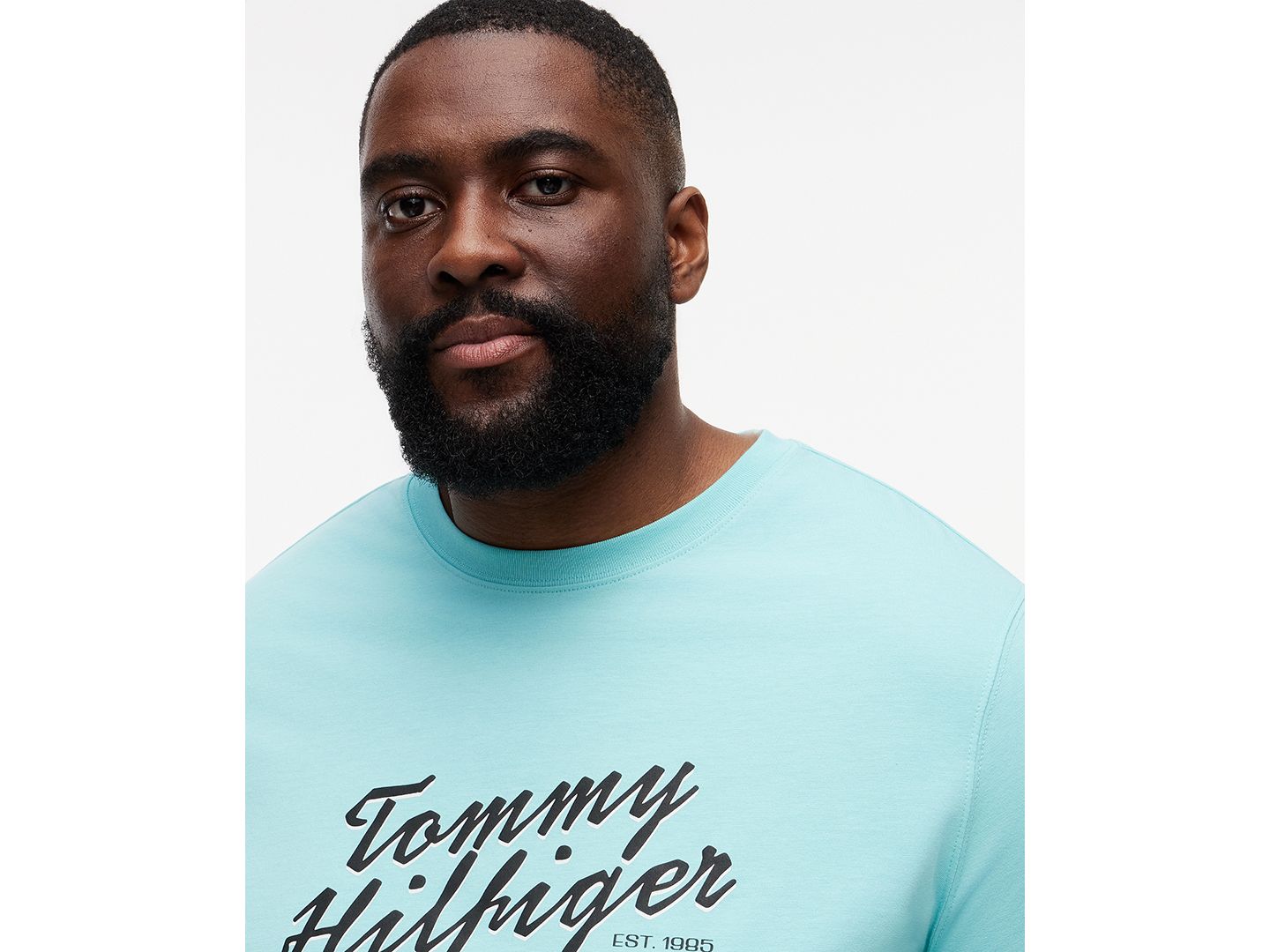 Мужская футболка Tommy Hilfiger Crewneck Graphic, цвет: Аквамариновый — фото 3