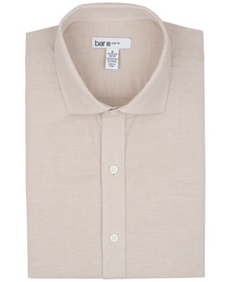 Men's Slim-Fit Linen Dress Shirt