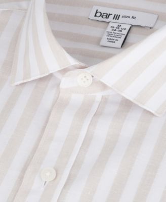 Men's Linen Slim-Fit Joseph Stripe Dress Shirt
