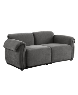 Chenille Modular Sofa with Iron Frame (68.5" L)