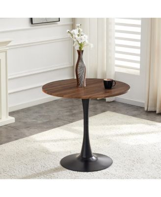 Round Dining Table, 31.5" Faux Tulip Bistro Table for Kitchen & Small Spaces