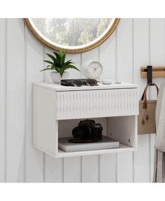  Minimalist Wood Side Table with Drawer