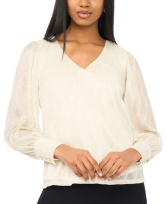 Women's V-Neck Knit Blouse