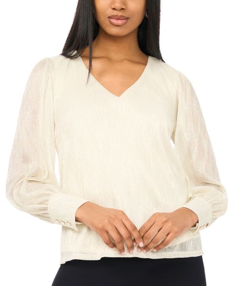 Женская блузка MSK V-Neck Knit, цвет: Мягкий золотой