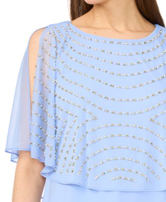 Women's Split Cape Overlay Top