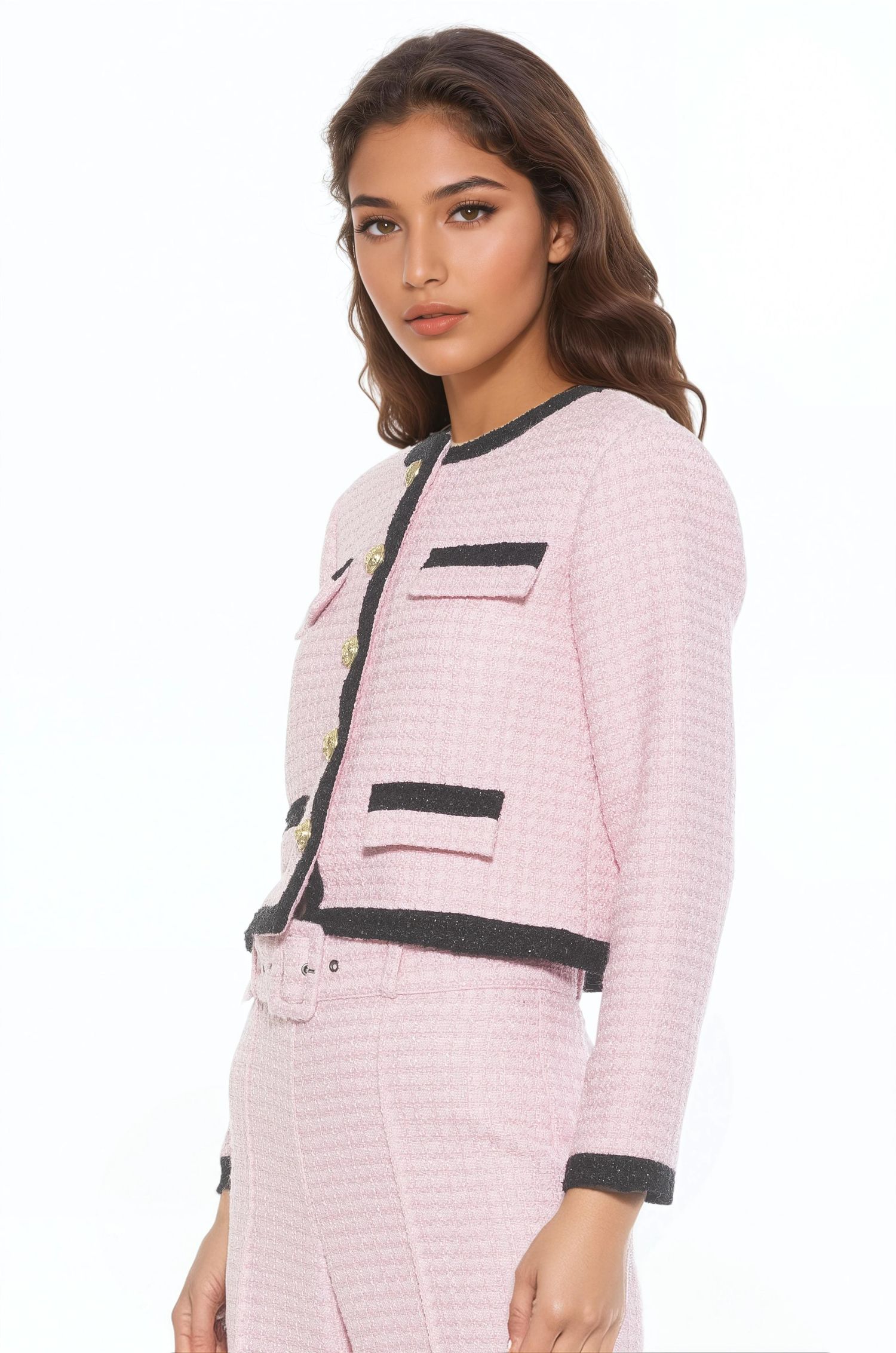 Women's Crewneck Sweater Jacket