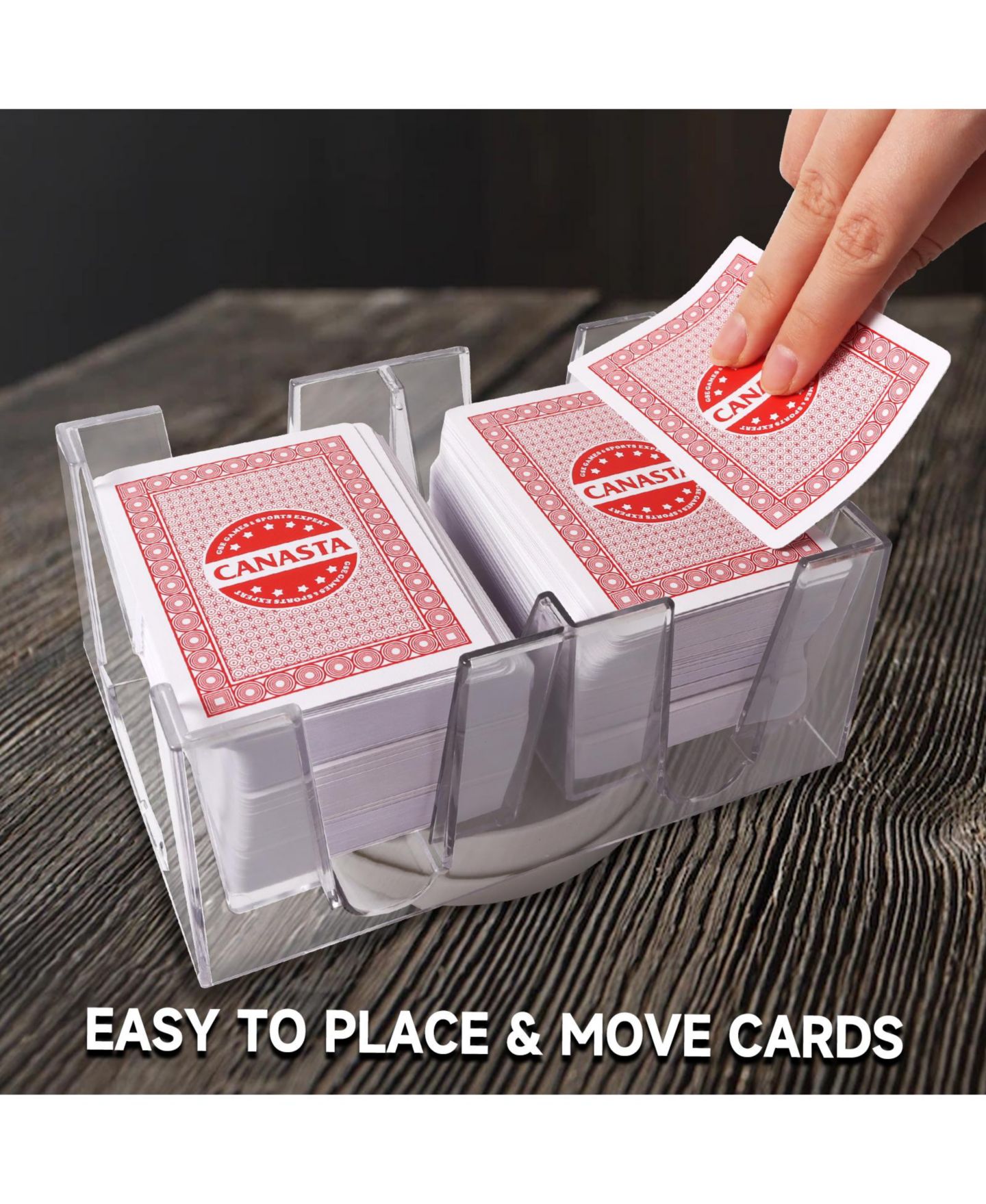 Детские игрушки GSE Games & Sports Expert 6-Deck Revolving Playing Card Holder, Ages 15+ — фото 5