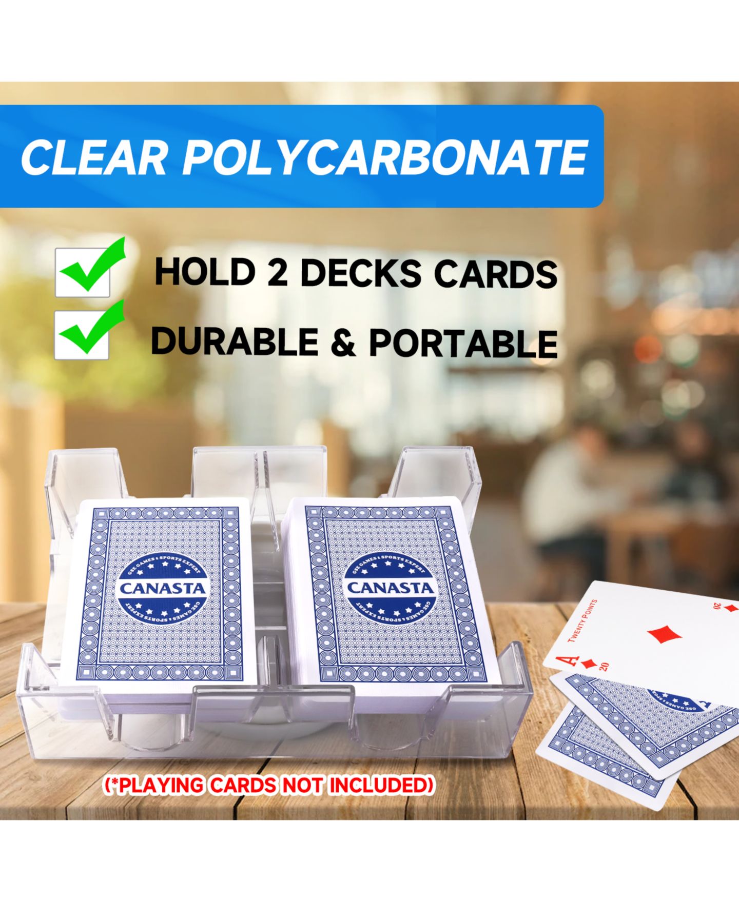 Детская игрушка GSE Games & Sports Expert 2-Deck Revolving Canasta Card Tray, Ages 15+ — фото 4
