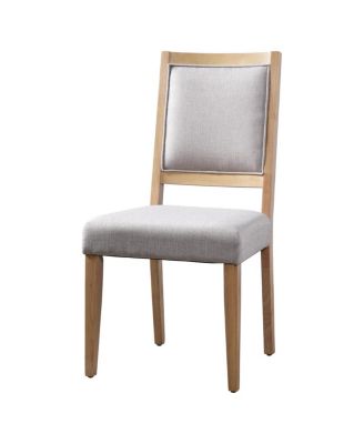 Rustic 82" Extendable Dining Table Set with 6 Upholstered Chairs & 2 Leaves