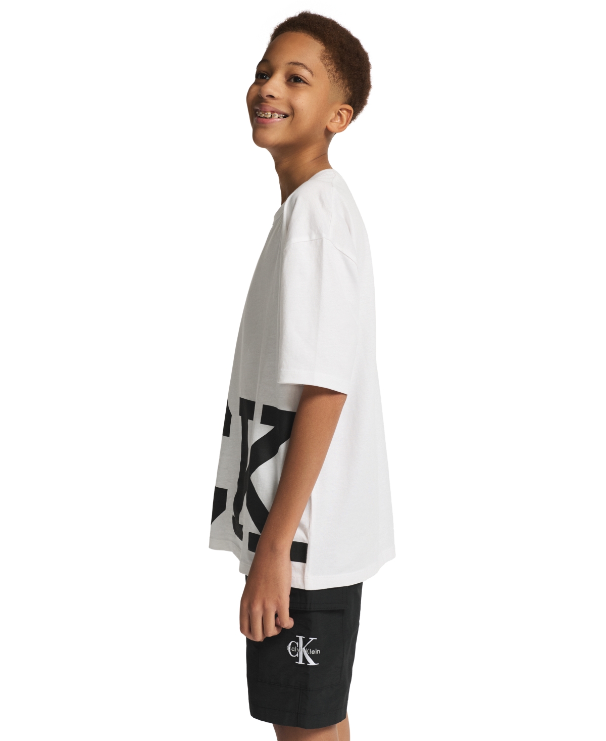 Calvin Klein Boys' 8-20 Tech Cargo Pull-On Shorts