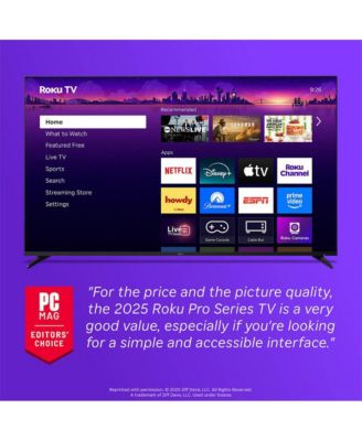 55" Class Pro Series 4K QLED Mini-LED Smart TV with HDR, Wi-Fi 6, Dolby Vision, 12 Month CPS Warranty, HDMI Cable and Screen Cleaner - 55R8C5KIT1