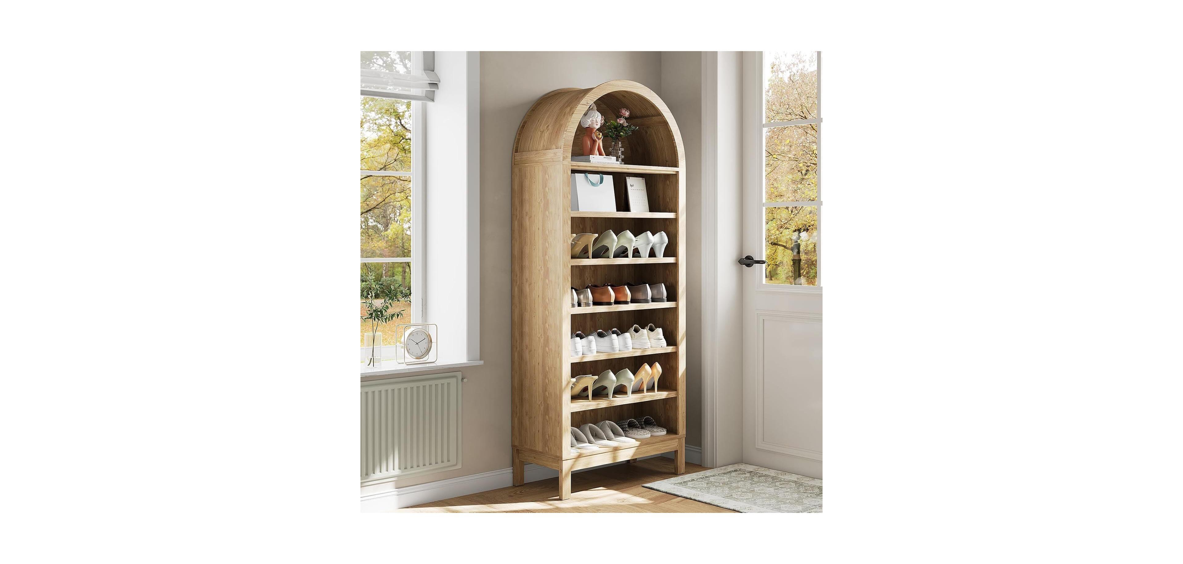 gaomon 71" Tall Arched Shoe Cabinet