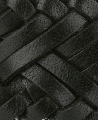 Men's Herringbone Braid Leather Belt