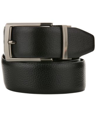 Men's Leather Bent Wire Buckle Belt