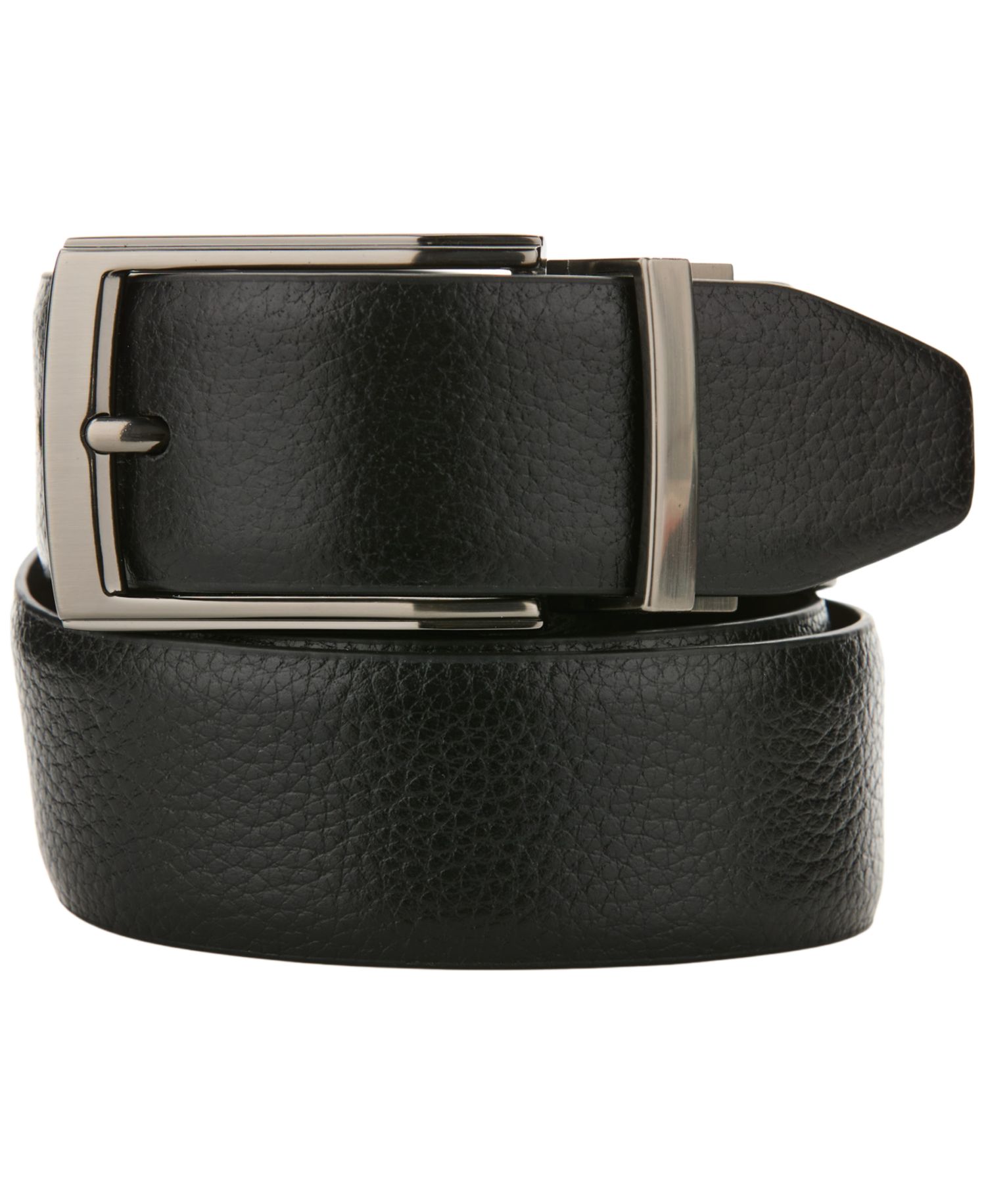 Men's Leather Bent Wire Buckle Belt