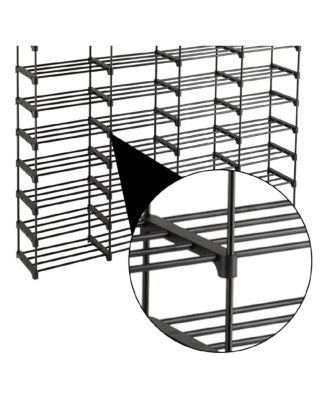 10 Tier 4 Row Stackable Shoe Rack – Metal Closet & Entryway Organizer Holds 72 Pairs