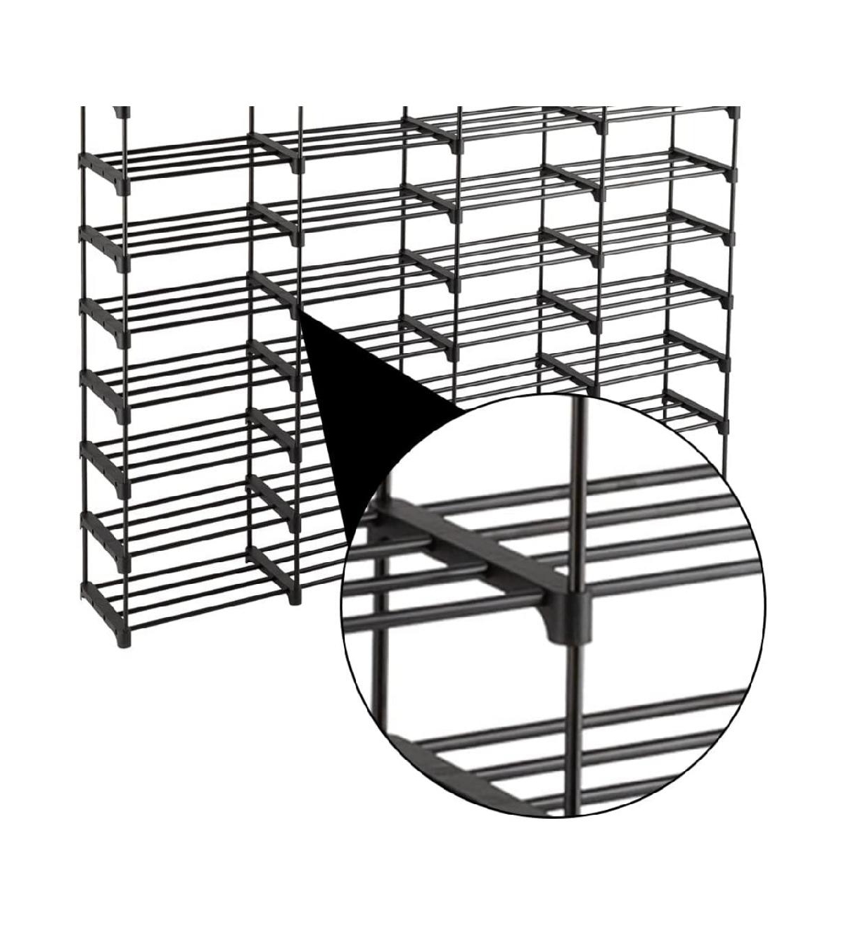 gaomon 10 Tier 4 Row Stackable Shoe Rack – Metal Closet & Entryway Organizer Holds 72 Pairs