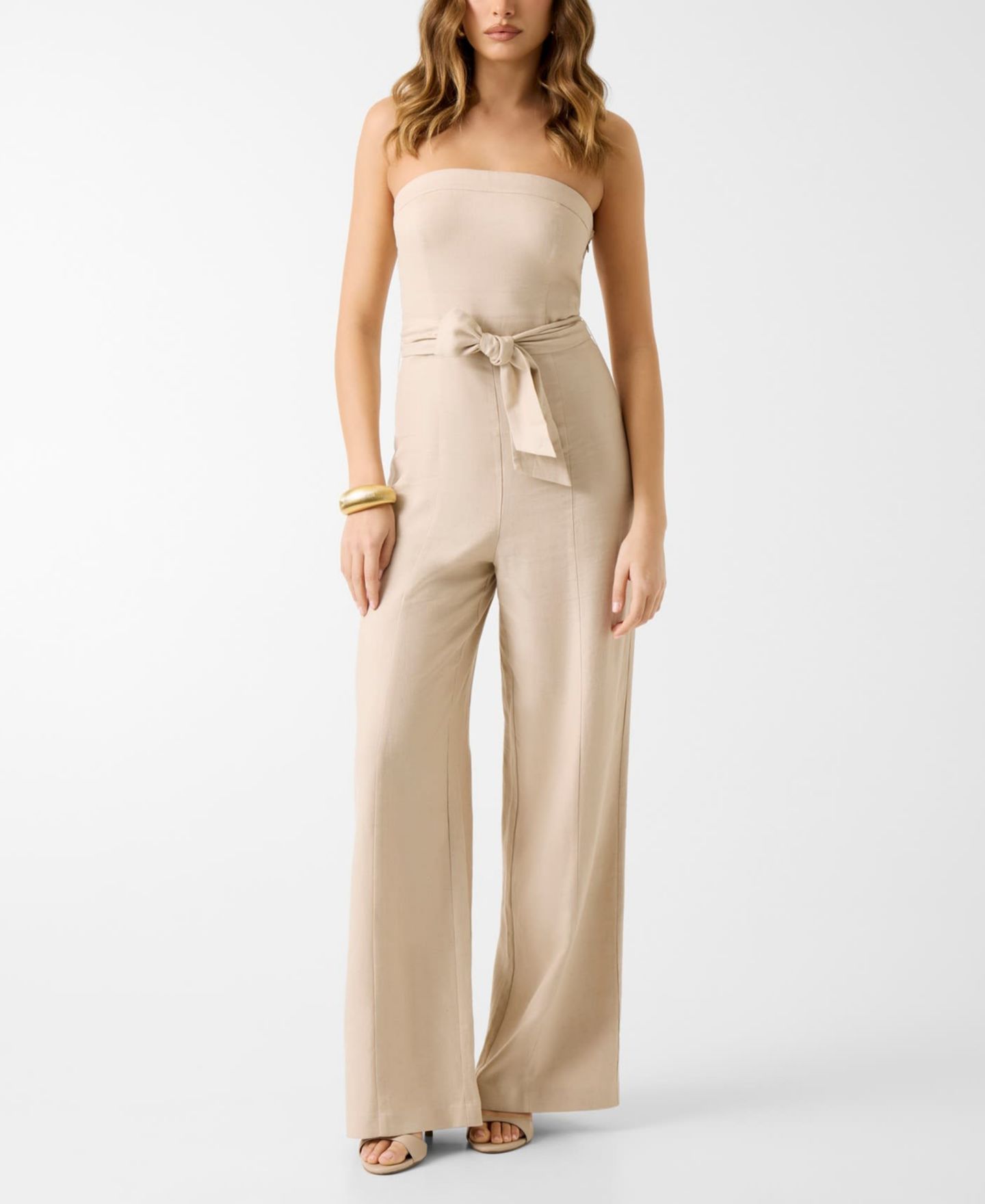 Женский комбинезон GUESS Jackie Wide-Leg Jumpsuit, цвет: Сланцевый разноцветный — фото 1